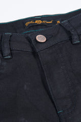 Slim Fit Embroidered Denim