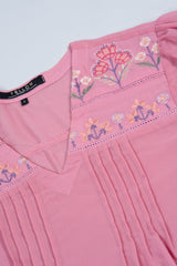 Regular Fit Georgette V-Neck Fashion Top