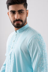 Regular Fit Embroidered Semi-Formal Panjabi