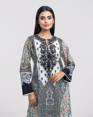 Relaxed Fit Digital Printed Two-Piece Lawn with Chiffon Dupatta