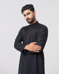 Regular Fit Embroidered Semi-Formal Panjabi