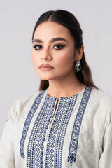Relaxed Fit Embroidered and Printed Two-Piece Semi-Formal Ethnic Set