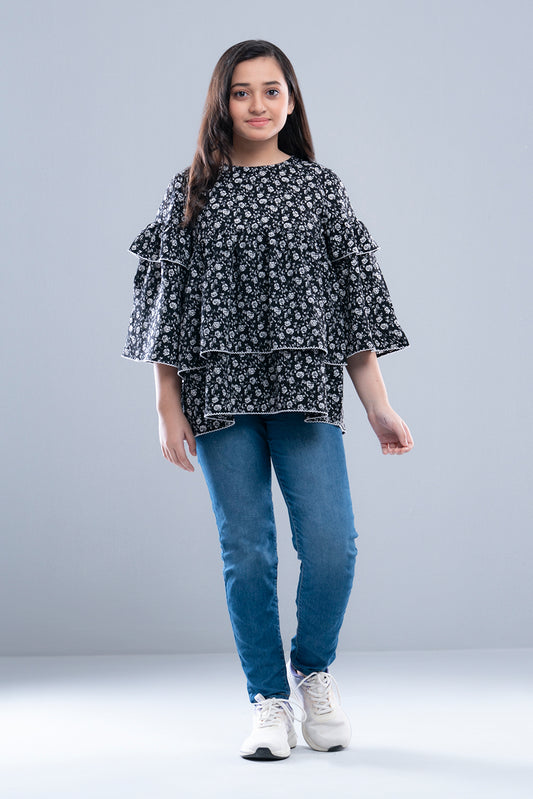 Junior Girls Western Fashion Top (10-14 Years)