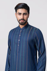 Regular Fit Jacquard Cotton Semi-Formal Panjabi