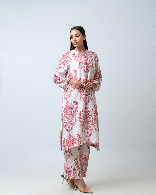 Women's Printed Two-Piece Ethnic Set