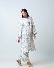 Women's Printed Two-Piece Ethnic Set