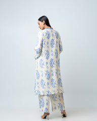 Women's Printed Two-Piece Ethnic Set