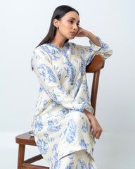 Women's Printed Two-Piece Ethnic Set