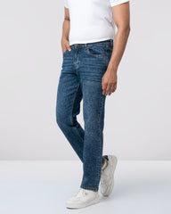 Straight Fit Blue Jeans
