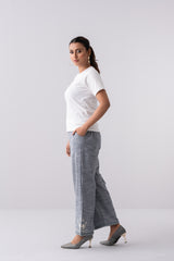 Relaxed Fit Floral Embroidered Ethnic Pants