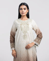 Smart Fit Digital Printed Three-Piece Lawn with Silk Dupatta