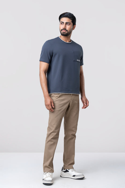 Relaxed Fit Jacquard T-Shirt - Athleisure