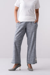 Relaxed Fit Floral Embroidered Ethnic Pants