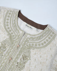 Smart Fit Digital Printed Three-Piece Lawn with Silk Dupatta