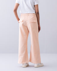 Wide Leg Twill Pants