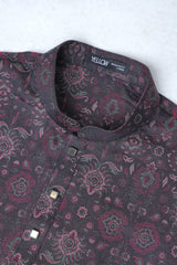 Regular Fit Jacquard Cotton Semi-Formal Panjabi