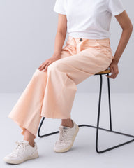 Wide Leg Twill Pants