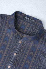 Regular Fit Jacquard Semi-Formal Panjabi