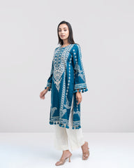 Smart Fit Sequin-Embroidered Lawn Kurta