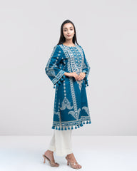 Smart Fit Sequin-Embroidered Lawn Kurta