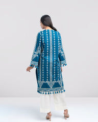 Smart Fit Sequin-Embroidered Lawn Kurta
