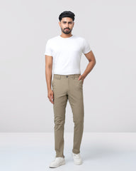 Slim Fit Solid Chinos
