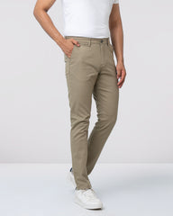 Slim Fit Solid Chinos