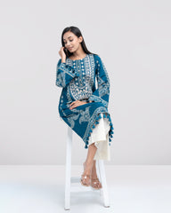 Smart Fit Sequin-Embroidered Lawn Kurta