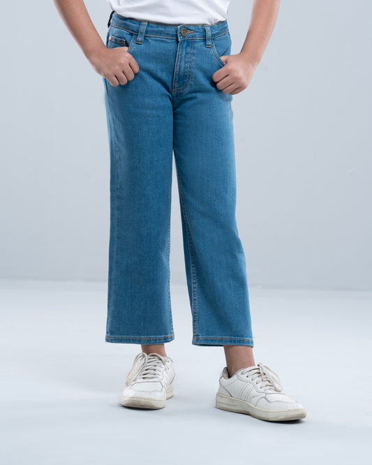 Girls' Denim Bottom (6-8 Years)