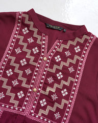 Relaxed Fit Embroidered Ethnic Kurti
