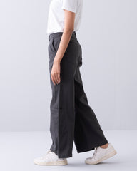 Wide Leg Twill Pant