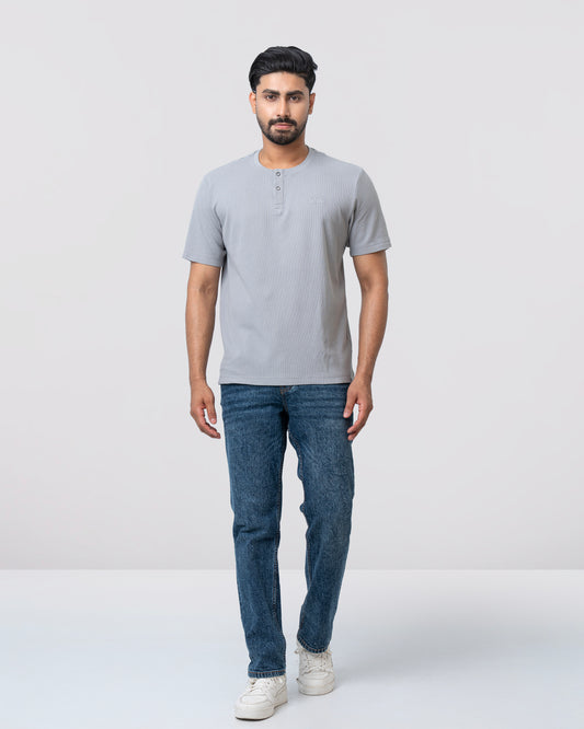 Relaxed Fit Henley T-Shirt