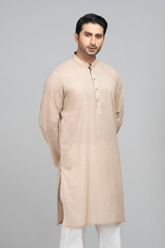 Regular Fit Solid Dyed Cotton Panjabi