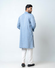 Regular Fit Printed Semi-Formal Panjabi