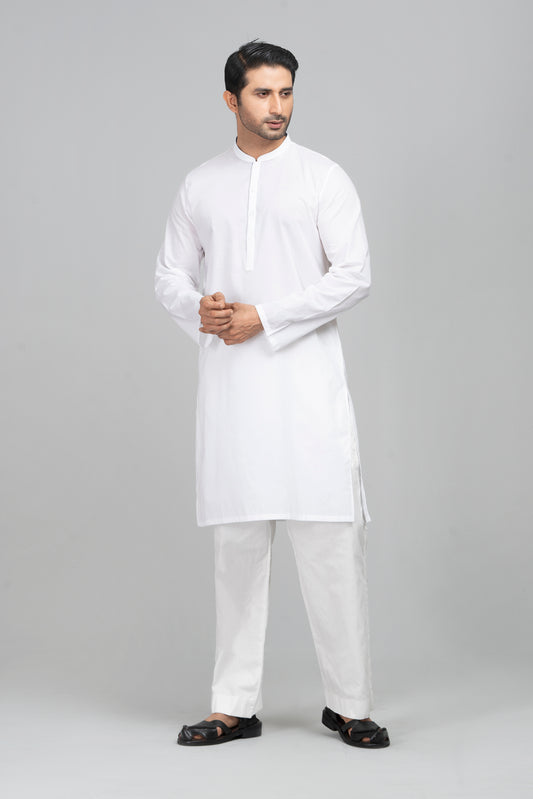 Regular Fit Solid Dyed Cotton Panjabi