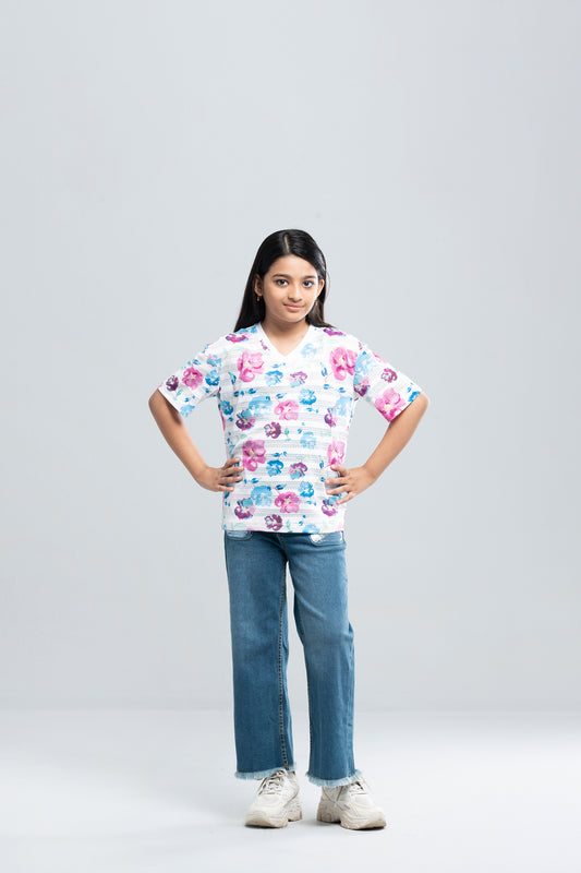 Girls' Athleisure T-Shirt (6-8 Years)