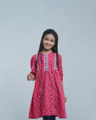 Princess Embroidered Ethnic Kurti (2-4 Years)