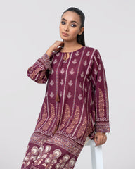 Relaxed Fit Printed One-Piece Lawn Kurta