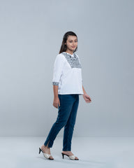 Junior Girls' Embroidered Fashion Top (10-14 Years)