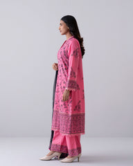 Smart Fit Printed Three-Piece Lawn with Chiffon Dupatta