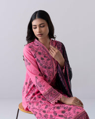 Smart Fit Printed Three-Piece Lawn with Chiffon Dupatta
