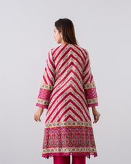 Smart Fit Digital Printed Three-Piece Lawn with Chiffon Dupatta