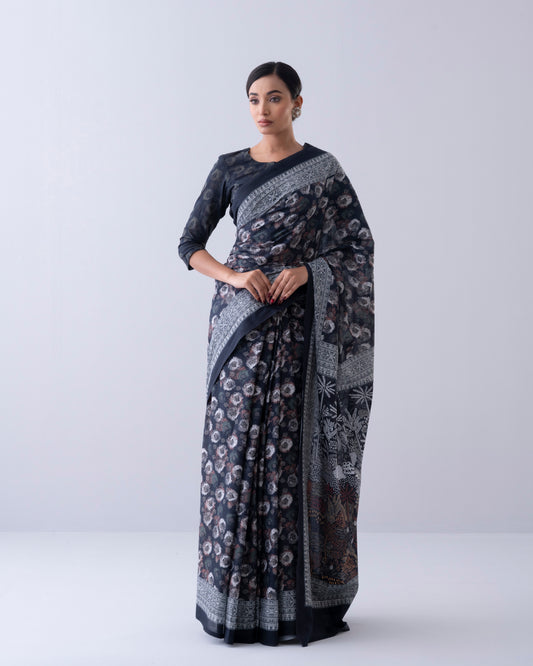 Digital Printed Cotton Saree