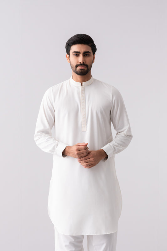 Regular Fit Embroidered Semi-Formal Kabli Set