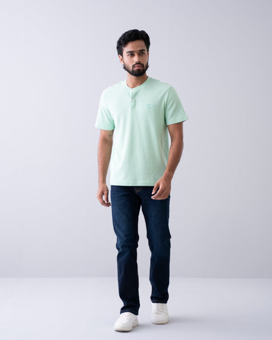 Relaxed Fit Henley T-Shirt