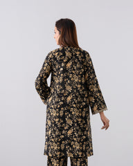 Relaxed Fit Embroidered Three-Piece Lawn with Organza Dupatta