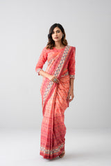 Digital Printed Cotton Saree