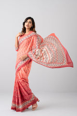 Digital Printed Cotton Saree