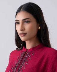 Smart Fit Embroidered Two-Piece Ethnic Set