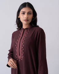 Smart Fit Embroidered Two-Piece Ethnic Set
